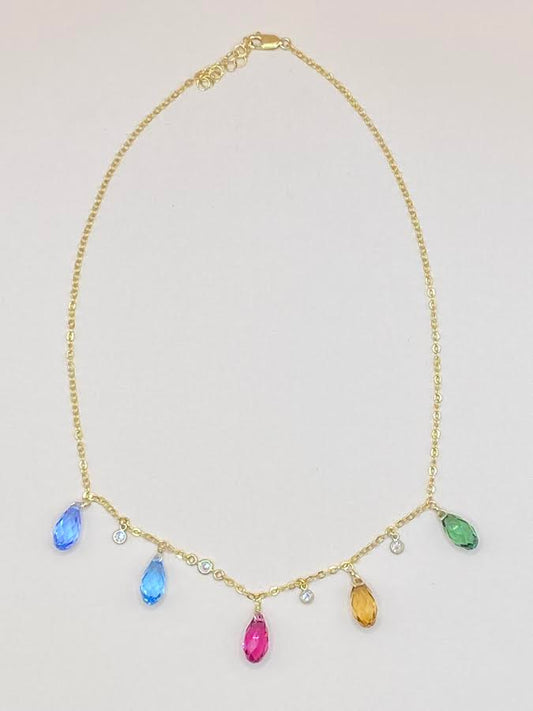 5 SWAROVSKI CRYSTAL NECKLACE