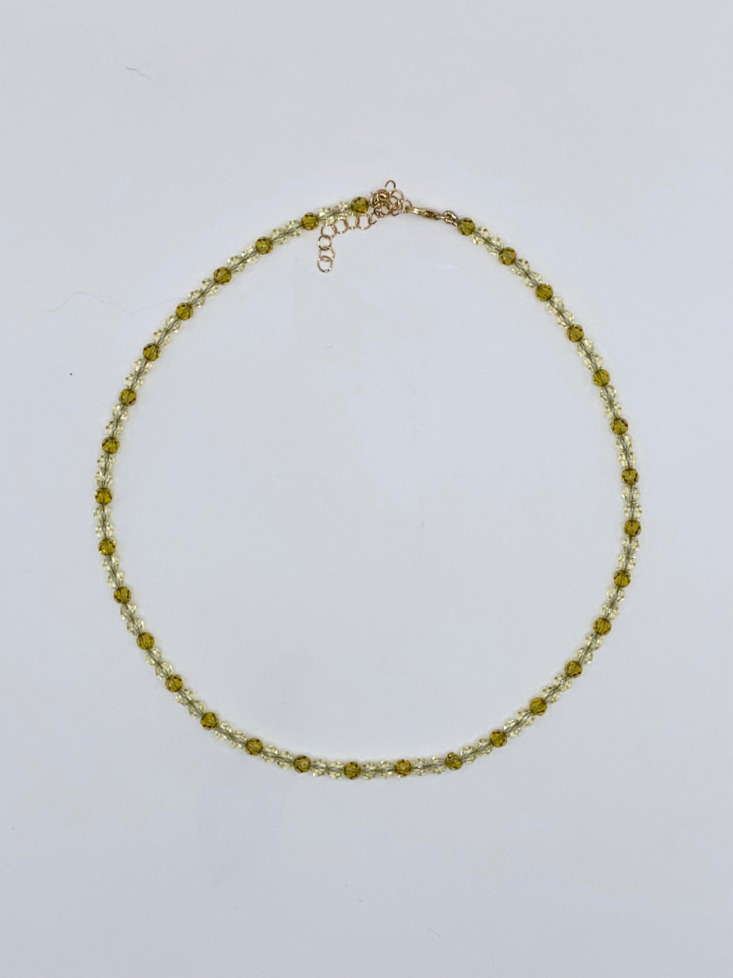 MELLOW YELLOW SWAROVSKI CRYSTAL NECKLACE